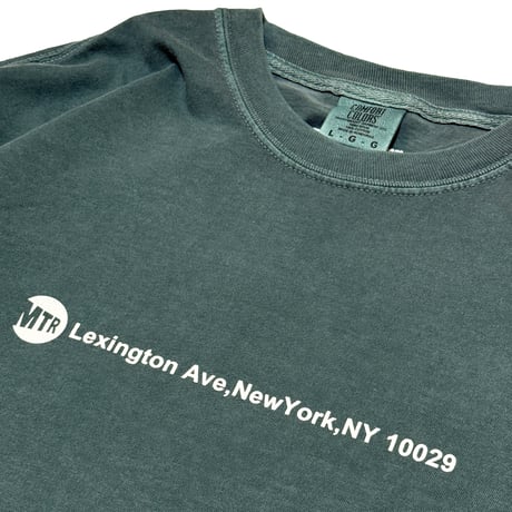 "EAST HARLEM" GarmentDyed 6.1oz L/S Tee DeepGreen