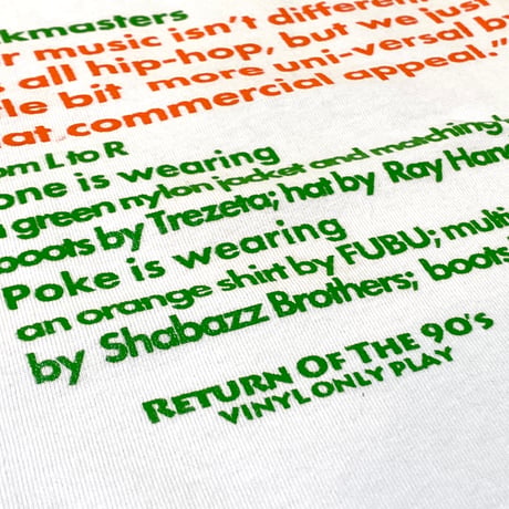 "THE TRACKMASTERS" 6.5oz HEAVY WEIGHT PROCLUB Tee White