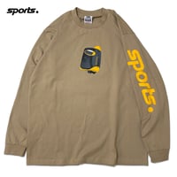 "The SPORTS" 6.5oz HeavyWeight L/S Tee  Khaki