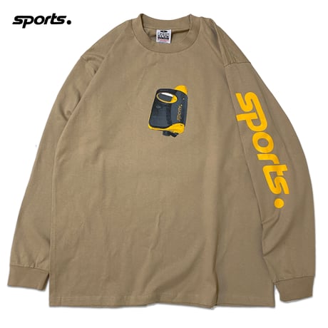 "The SPORTS" 6.5oz HeavyWeight L/S Tee  Khaki