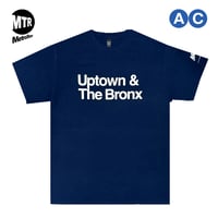 ”Uptown & The Bronx"A.C 6oz Tee Navy