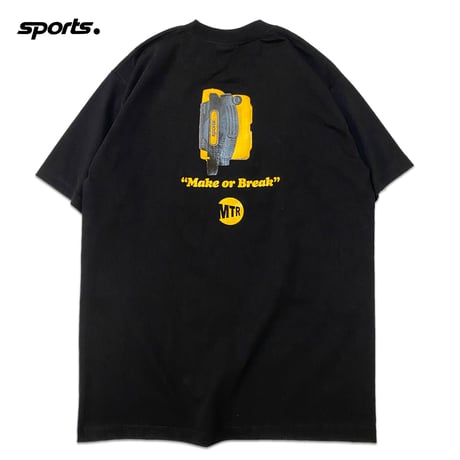 "The SPORTS" 6.5oz HeavyWeight S/S Tee BLK