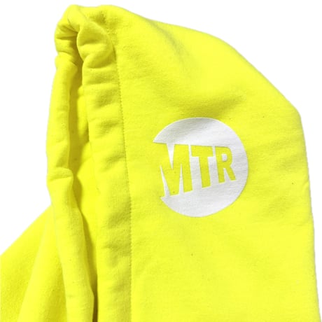 "MTR" 8oz Cotton Hoodie　SafetyGreen