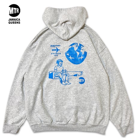 "JAMAICA QUEENS" 8oz Hoodie AshGrey
