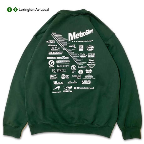 "Lexington Av Local" 8oz Sweat Green