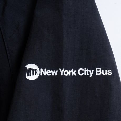 "STATEN ISLAND BUS MAP" NYLON TRACK JKT  BLACK