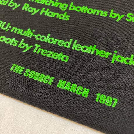 "THE TRACKMASTERS" 6.5oz HEAVY WEIGHT PROCLUB Tee Black