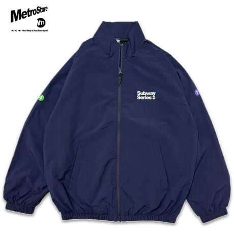 "SubwaySeries"Cottonlike NYLON JKT NAVY