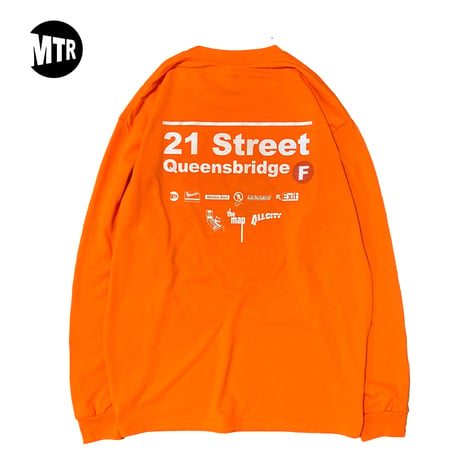"21street" Cotton LongSleeveTee Orange