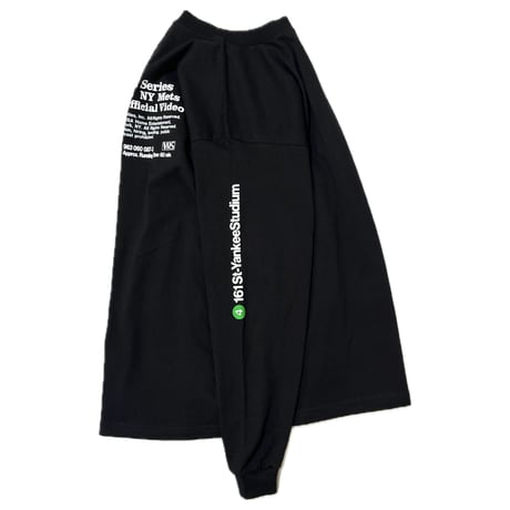 "SubwaySeries"6.5oz HeavyWeight L/S Tee Blk