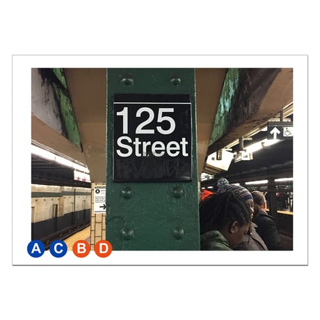 A3 POSTER "A.C.B.DTrain StNicholas Ave"