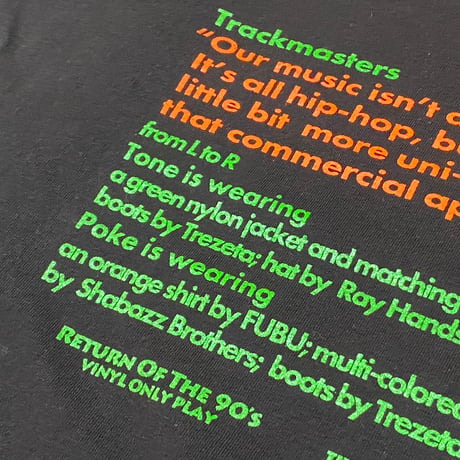 "THE TRACKMASTERS" 6.5oz HEAVY WEIGHT PROCLUB Tee Black