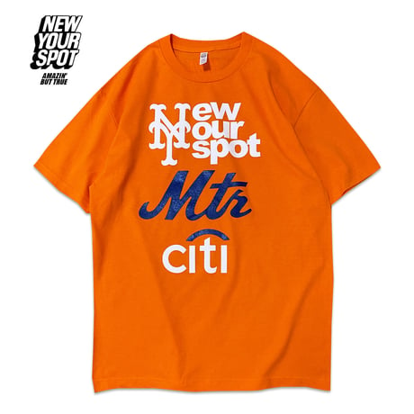 "WilletsPoint Tee" FrontPrint Orange