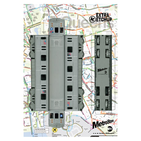 "A Train PAPER MODEL" 5BLAN K& 1EXTRA KETCHUP