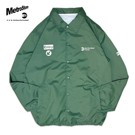 "MetroCard Farewell" NYLON COACH JKT  GREEN