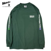 "SubwaySeries"6.5oz HeavyWeight L/S Tee Green