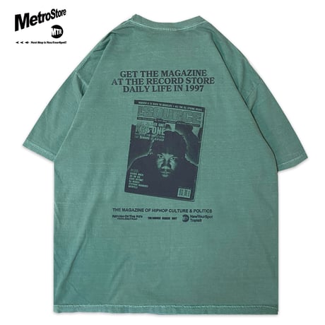 "THE MAGAZINE 1997" 6.1oz Garment Dyed Tee LightGreen