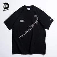 "STATEN ISLAND SUBWAY MAP Pt1" 7.5 oz Max Heavyweight S/S Tee Black