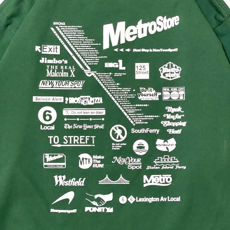 "Lexington Av Local" 6.5oz HeavyWeight L/S Tee Green