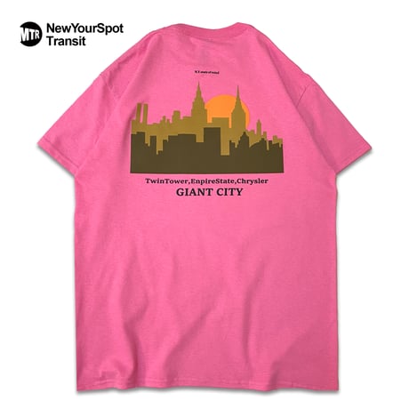 "ViewFromQueens" 6oz US COTTON S/S Tee PINK