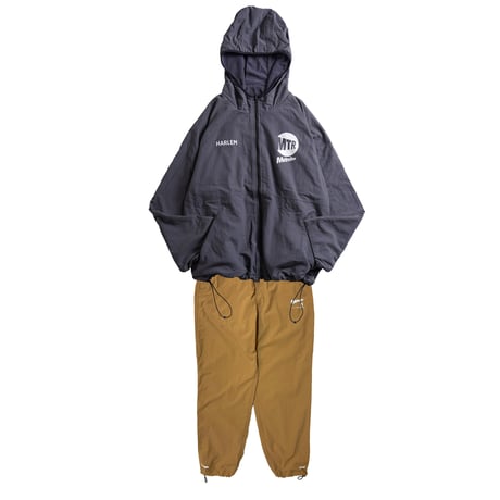 "THE HARLEM" Reversivle NYLON FREECE JKT GREY