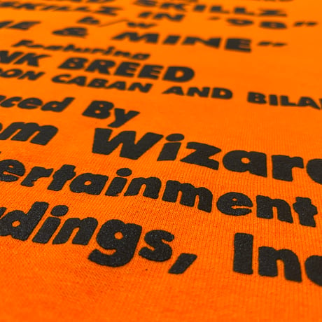 "BedroomWizard" US COTTON 6oz L/S Tee 蛍光Orange