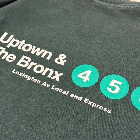 "EAST HARLEM" GarmentDyed 6.1oz L/S Tee DeepGreen