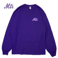 "The 7Train" 6oz US COTTON L/S Tee Purple