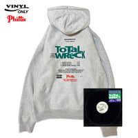 "Phillie VINYL" HeavyWeightHoodie AshGrey