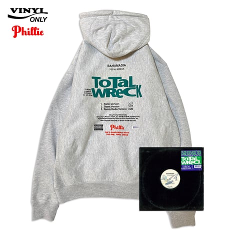 "Phillie VINYL" HeavyWeightHoodie AshGrey