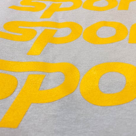 "The SPORTS pt2" 6oz US COTTON L/S Tee SAND