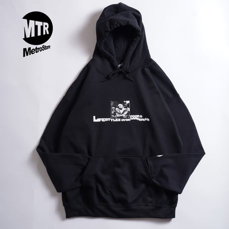 "BIG L DEBUT ALBUM AD" 8oz Hoodie BLACK