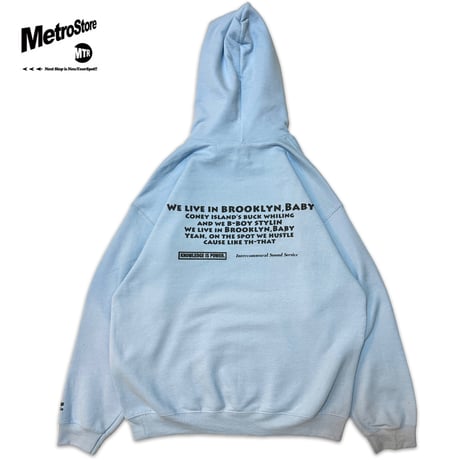 ”Return of the 90`s" BoroughCheck 8ozHoodie LightBlue