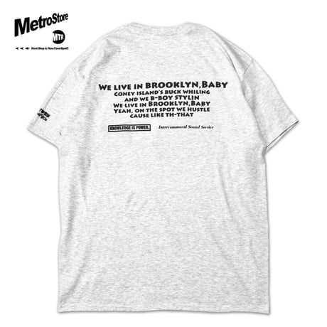 ”Return of the 90`s" BoroughCheck 6oz US COTTON S/S Tee AshGrey