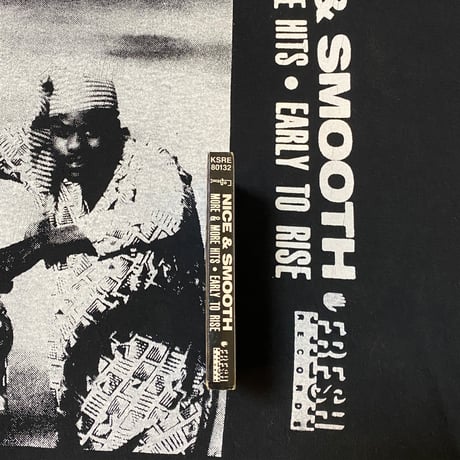 ”CassetteTape＆Crack” GarmentDye 6.1oz Tee Black