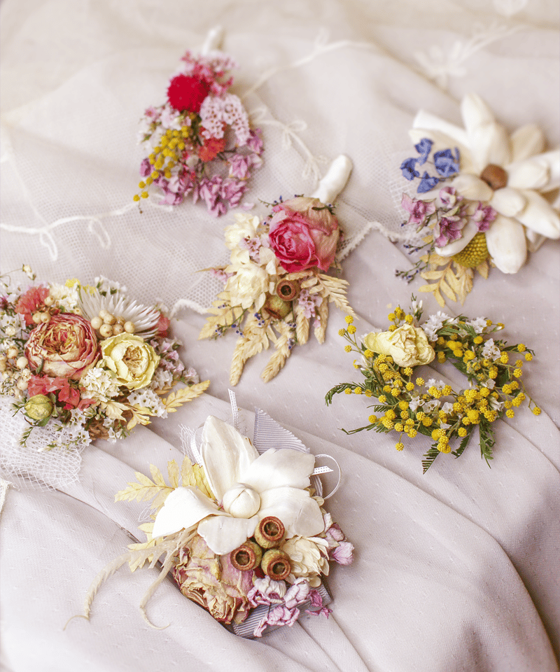 コットンフラワー　さまざま詰め合わせ YUI] cotton wreath 「結」コットンのリース 綿花 ナチュラル