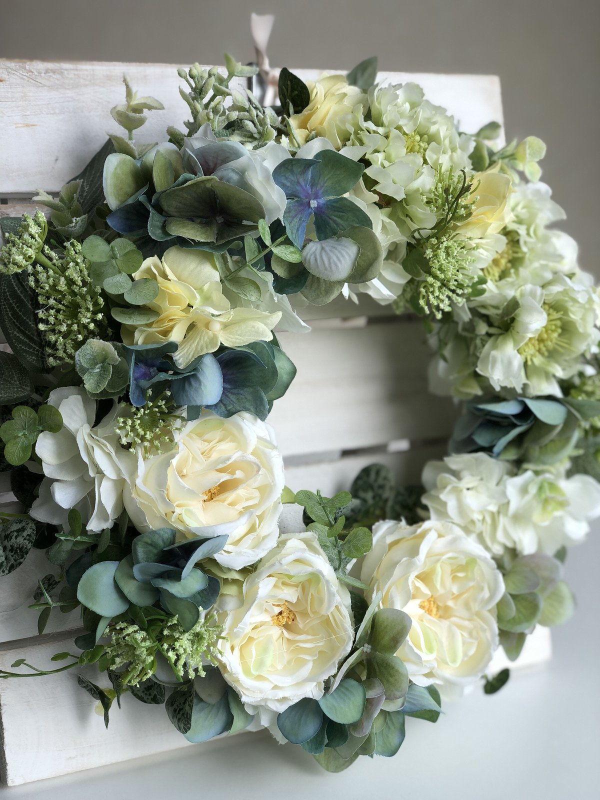 ＊daffy&stella＊　ローズとパンパグラスのナチュラルリース daffy&stella＊ ローズとパンパグラスのナチュラルリース