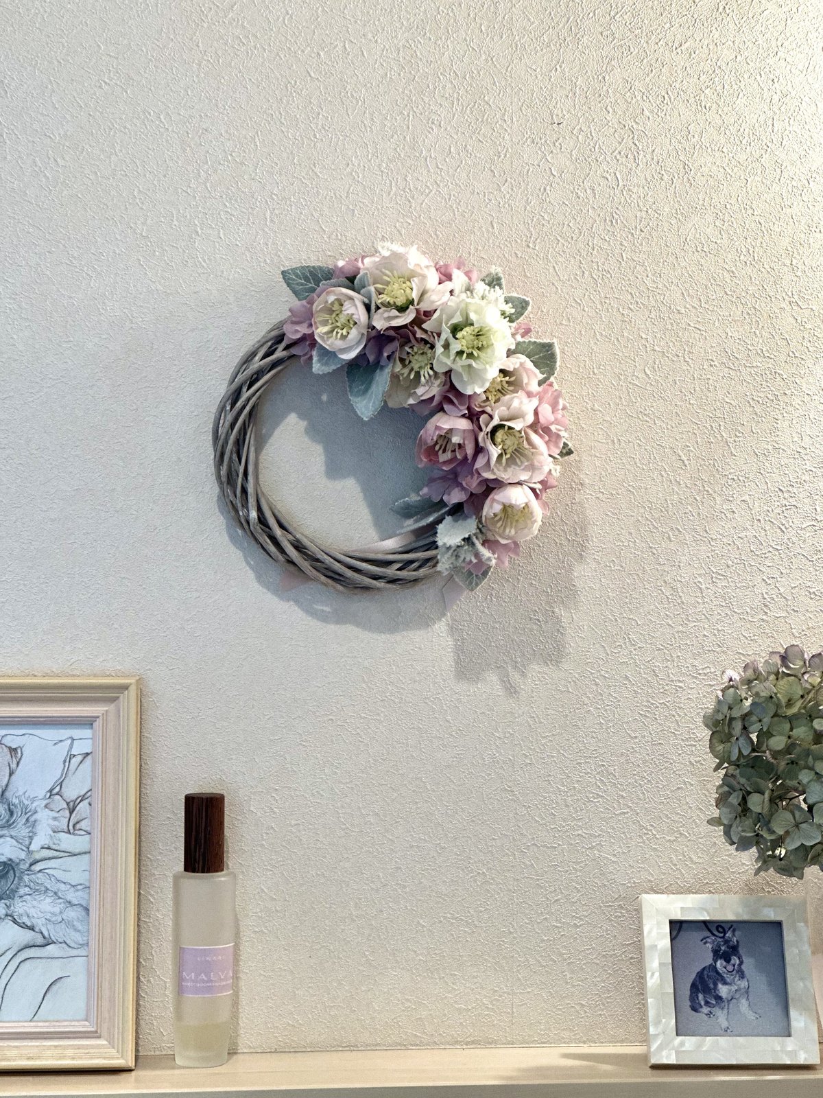 アーティフィシャルフラワーリース；クリスマスローズ | FLORIST IRIE