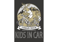 URBAN DEER KIDS IN CAR マグネットステッカー