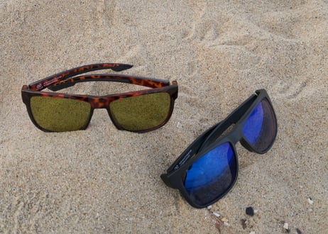 RARTS偏光レンズ×HATCH Sunny トリードベント レッドミラー