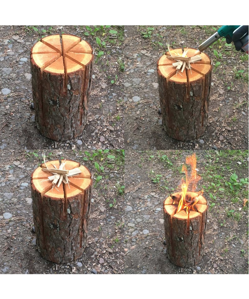 スウェーデントーチ Sサイズ4本入り 北海道産 カラマツ キャンプ