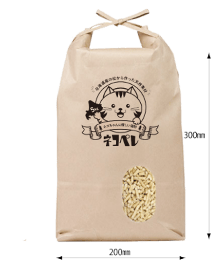 猫ちゃんに優しい木質ペレットの猫砂　ネコペレ®　袋タイプ　5kg×4袋（20kg）
