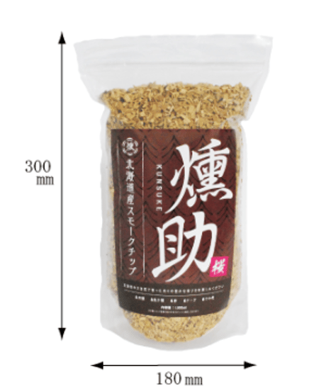 スモークチップ　燻助®（クンスケ）小売用 1.8L　2袋