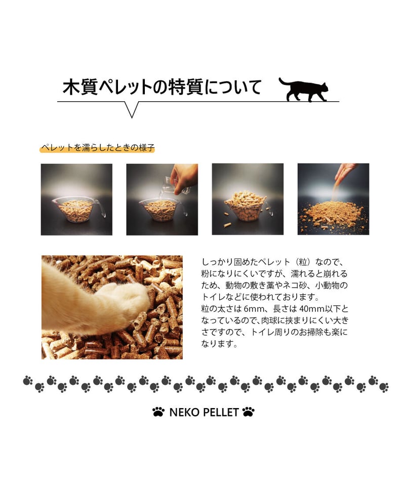 猫ちゃんに優しい木質ペレットの猫砂 ネコペレ® 家タイプ 5kg×2箱