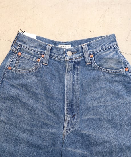 LUCY - High Waist Tapered Jeans   "FADE INDIGO" -   [LENO]