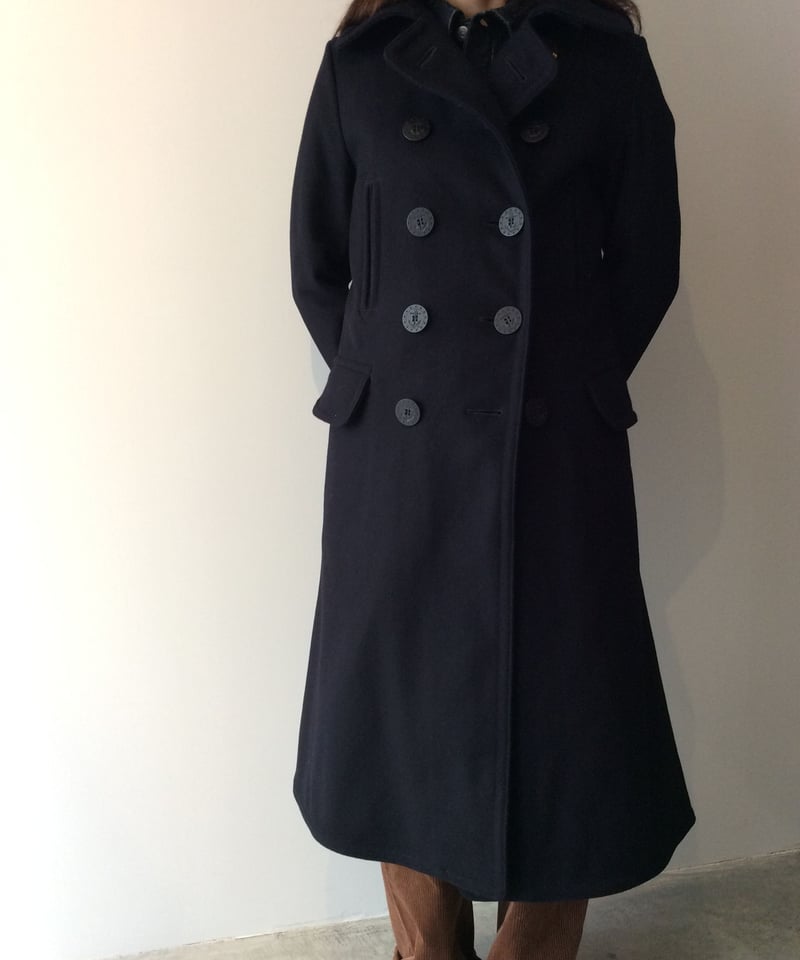 10 Button Long Pea Coat [LENO] | NowN