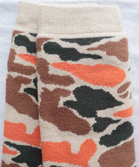 PILE CAMO CREW SOCKS     [ROTOTO]