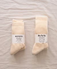 ORGANIC DAIRY 3 PACK CREW SOCKS     [ROTOTO]