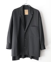 Water-repellent Dot Poplin Single Shirt Jacket     [Robes&Confections]
