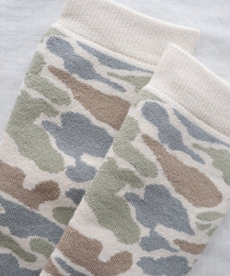 PILE CAMO CREW SOCKS     [ROTOTO]